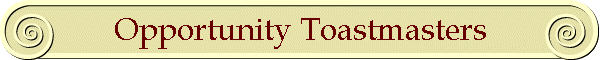 Opportunity Toastmasters